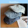 Retro Solid Simple Color Striped Neutral Casual Beret For Autumn Winter And