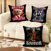ITALlAN BBrainrot Creative Cushion Cover Natural Linen Organic Fabric DoubleSided Printing Couch Pillow Covers Home Decor