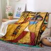Ancient Egypt Flannel Blanket Throw Blanket Soft Warm Sofa Bed Camping Car home Decor Unique Christmas Gift C93047