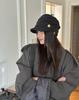 New Retro British Style Equestrian Hat Pleated Newsboy Hat Women's Autumn and Winter Versatile Face Knight Cap