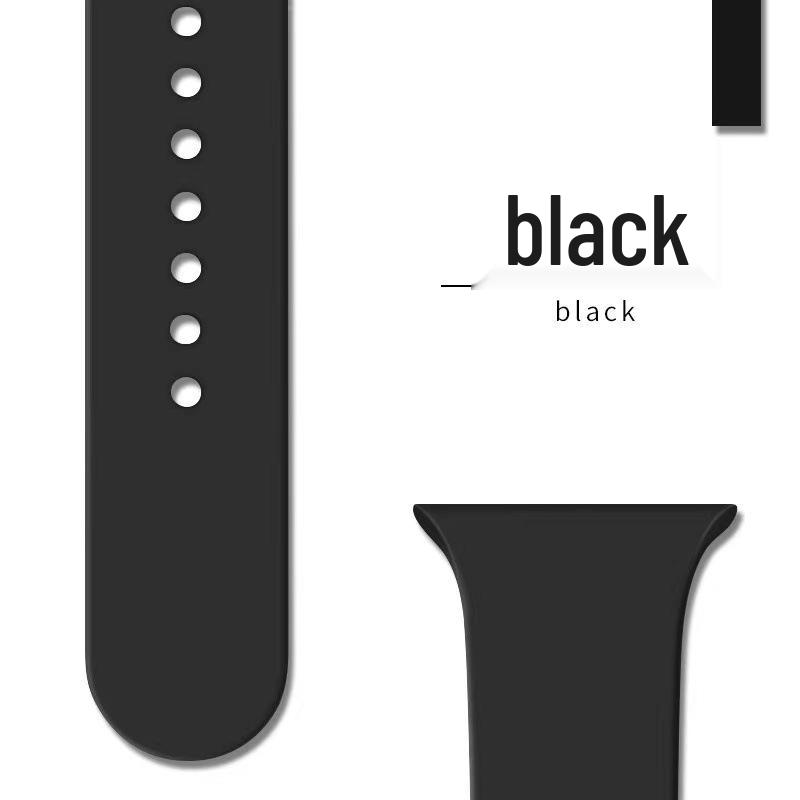 Apple Classic Solid Silicone Strap for iWatch 9/Ultra – Durable Solid Color Band