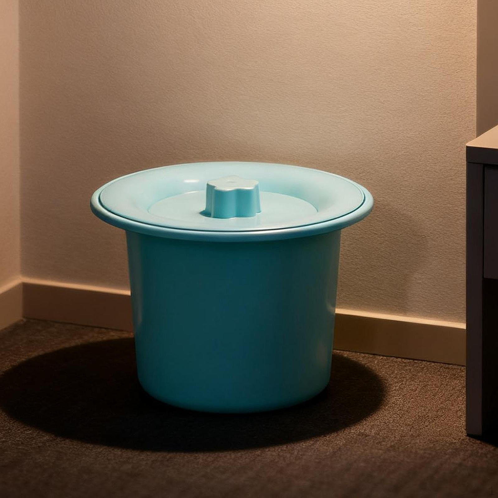 

Ночной горшок, Ночная тумбочка с ведром, Домашняя плевательница с крышкой, Портативная утка для женщины, детей синий