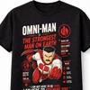 Omni Unisex Unbesiegbar Comic Superheld Grafik T-Shirt Unisex T-Shirt