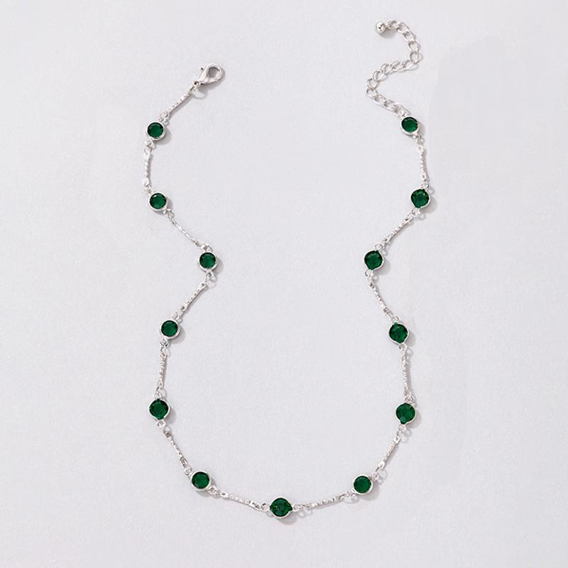 Fashion Simple Candy Color Tassel Necklace for Women Aesthetic All-match Pendant Jewelry Choker Neck Accessories Gift Chain