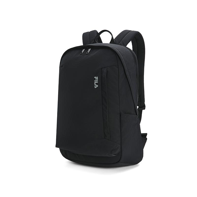 Fila White Fashion Trendy Minimalist Durable Practical Lightweight Design Versatile Fabric Backpack Regular Men Backpack Black F53M623102FBK