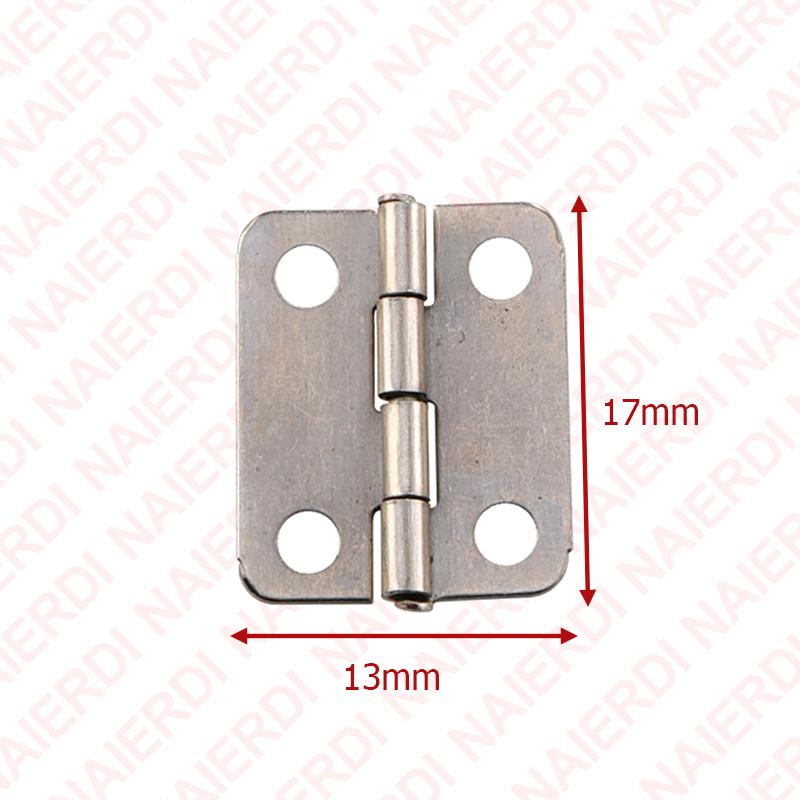 NAIERDI 30PCS Mini Antique Hinges Vintage Bronze/Gold/Silver Cabinet Door Hinge for Wooden Box Jewelry Case Furniture Hardware