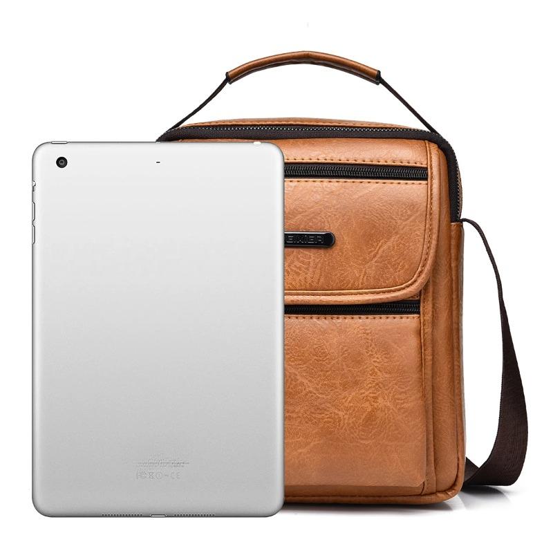 New portable shoulder bag for men's crossbody bag that can hold an 8-inch computer