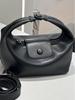 Niche Design Dumpling Cowhide Leather Women's Underarm Crossbody & Handbag - Large Capacity, High-End Feel