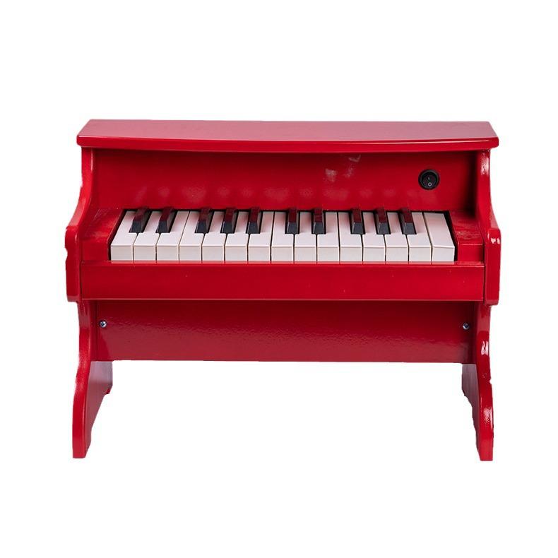 Kids' 25-Key Wooden Toy Piano - Portable Musical Instrument for Ages 1-10