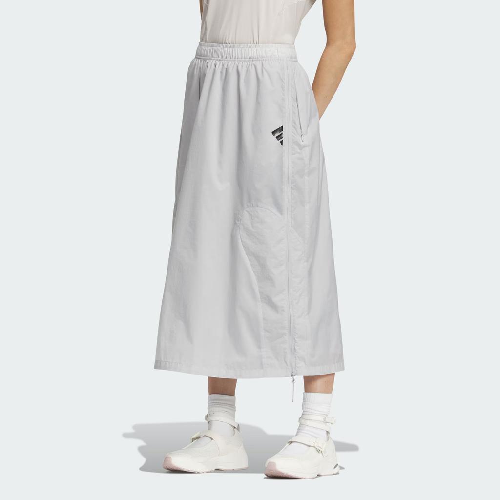 Adidas FOS Series Future Style Woven Skirt Water-Resistant Comfortable Casual Long Skirt Women skirts Light-Gray JM4270