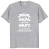 Retro I Have Two Titles Dad And Grandpa T Shirt French Texts Papa And Papy Gift Clothing 100% Cotton Soft Tee Tops EU Size