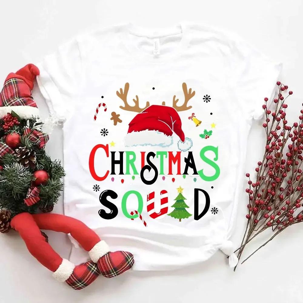 Merry Christmas Tshirt Christmas Hat Antlers Tshirt Fashion White Tee Clothes Print Womens Casual Graphic Short Sleeve Tshirts