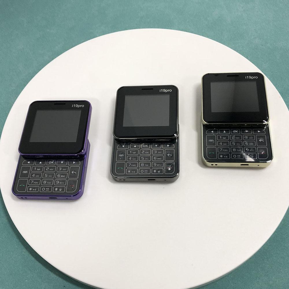 I19 Pro Slider Phone 2.4inches Dual SIM Classic 2G Mini Phone Multiple Colors Optional Portable Super Small Feature CellPhone