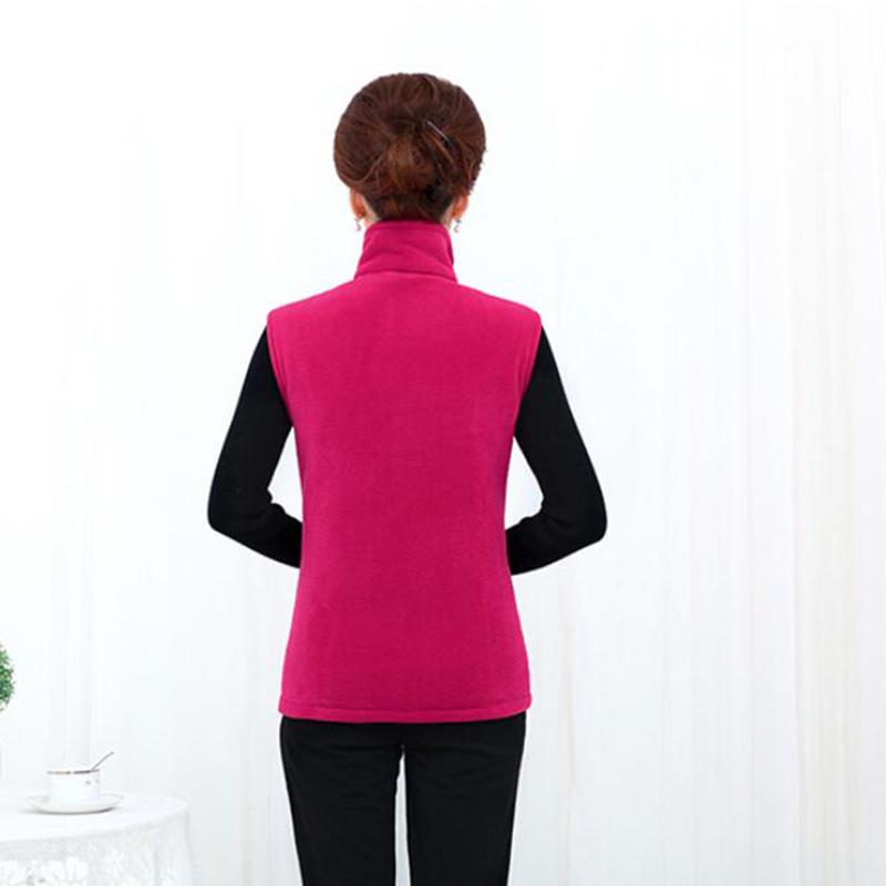 Women's Sportswear Jacket Fleece Waistcoat Fashion Female Vest Mother Autumn Short Warm Imitation Lamb Woolen Oversize
