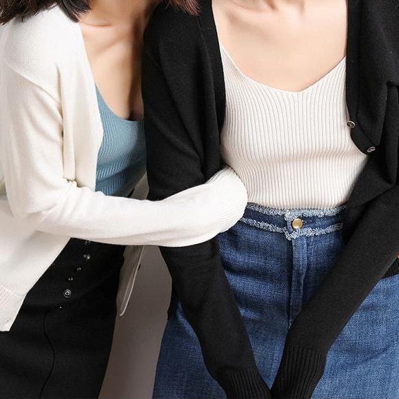 Frauen Strickjacken Herbst Winter Einreiher V-ausschnitt Strick Pullover Mode Kurze Strickwaren Solide Jumper