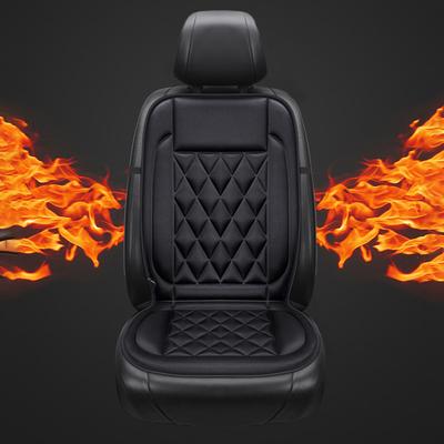 Winter Seat Warmer Cover 12V Heating Electric Car Seat Cushion 2 Gear Adjustable Non-slip Breathable Auto Interior Accessories