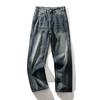 American Retro Heavy-Duty Washed Vintage Wide-Leg Jeans for Men, Spring and Autumn Pants, Foreign Trade Men's Loose Casual Long Pants