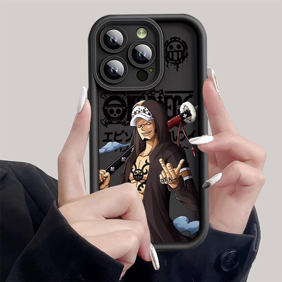 Soft Cover Case for iPhone 15Pro 13Pro 11 14+ 12 13 16 Pro Max 15 Plus 14 16e 16+ One Piece Law