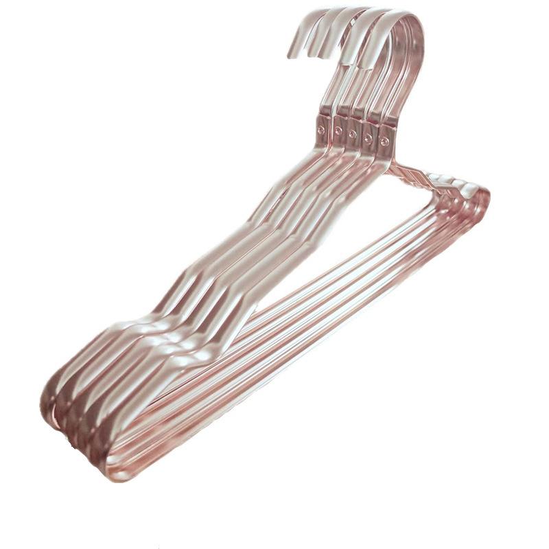 5 шт Вешалка для одежды из алюминиевого сплава высококачественная бесшовная металлическая противоскользящая вешалка для одежды бытовая увеличенная вешалка для сушки одежды шампанского 3270₽