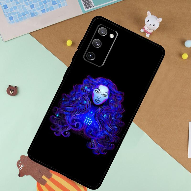 

Neon Zodiac Signs Soft Case For Samsung Galaxy S25 Ultra S9 S10 S20 FE S21 S22 S23 Plus S24 Ultra Funda Cover Galaxy S25Ultra