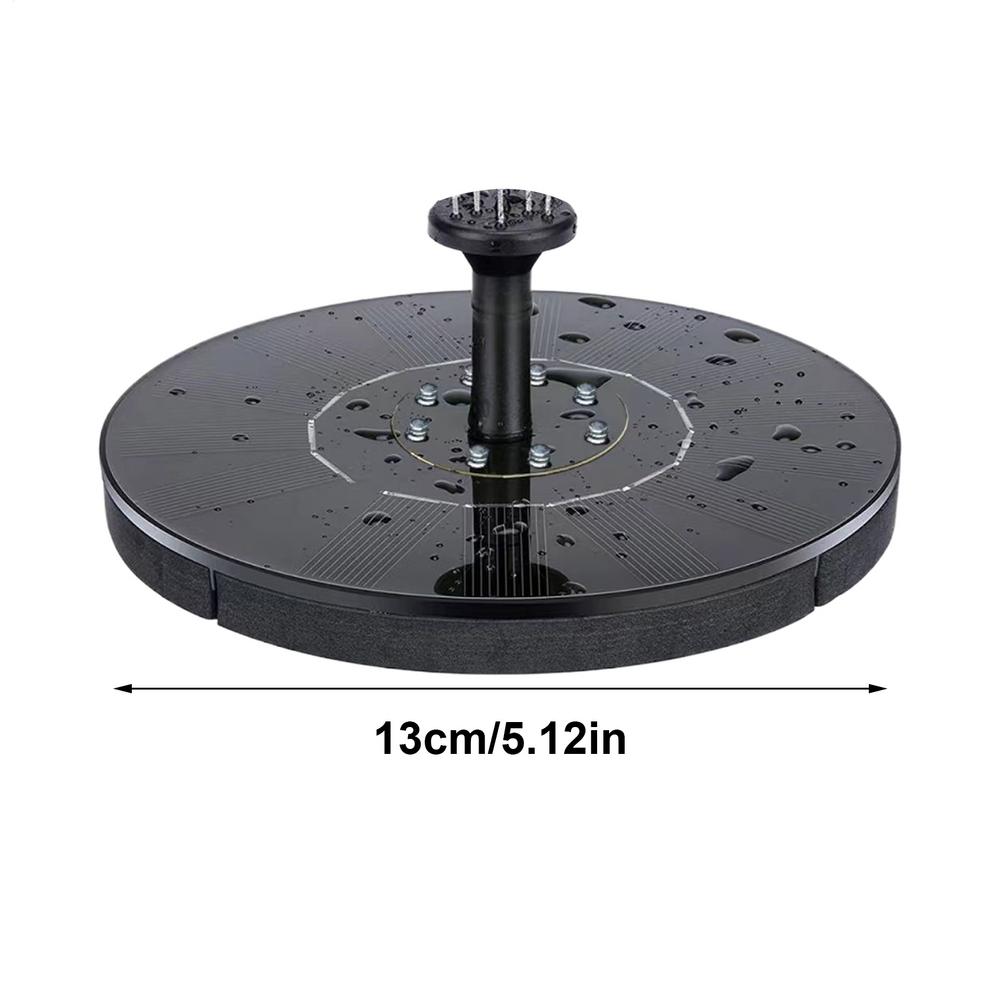 

13/16CM Solar Water Fountain Garden Floating Fountain Pump Decorative Drinking Birdbath Water Spray for Balcony Outdoor Patio