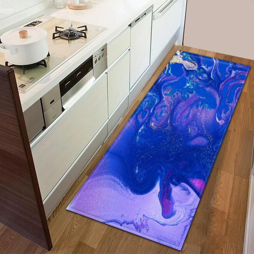 Colorful Ink Texture Pattern Home Kitchen Floor Mat Door Front Decoration Floor Mat