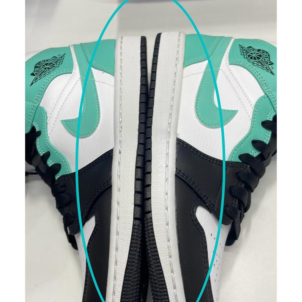 Pre-owned Jordan Air Jordan 1 mid island green 554724-132-P26085462367615