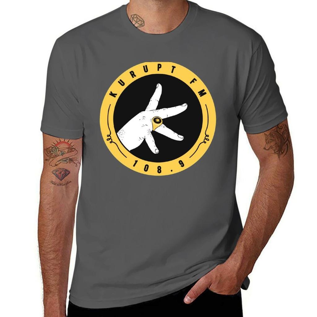T-shirt Originale Kurupt Fm 1089 Taglie Forti T-shirt da Palestra