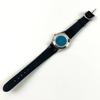 Used Good condition, working item, new battery replaced, RADO quartz wristwatch, date problem, 3-hand leather strap, silver dial, W131