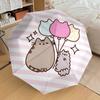 1PC Pusheen, Balloons Pattern Small Travel Compact Windproof Umbrella, Automatic Folding Umbrella, Automatic Open/Close ,Gift-83