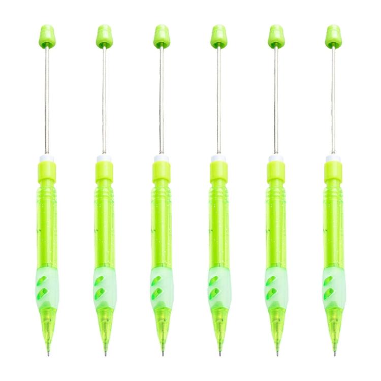 6Pcs Beadable Drawing Automatic Pencil Beadable Mechanical Pencils 0.5mm Mechanical Automatic Pencil For Adult Kid
