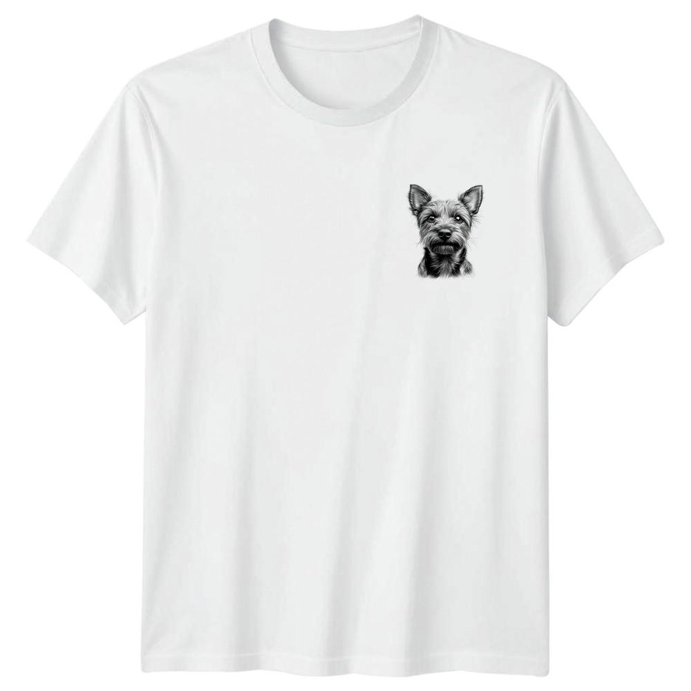 Terrier Dog Portrait Animals Dogs Unisexs TShirt Unisexs Tee Graphic Unisex Top S