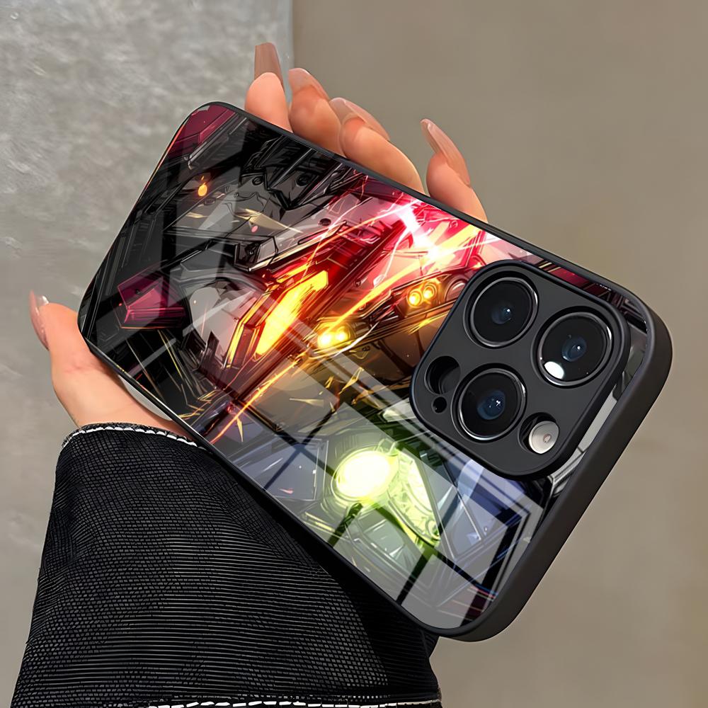G-Gundam Phone Case For IPhone 17 Pro Max 16 15 14 Pro Max 13 11 X Xs Xr 8 7Plus Glass Cover