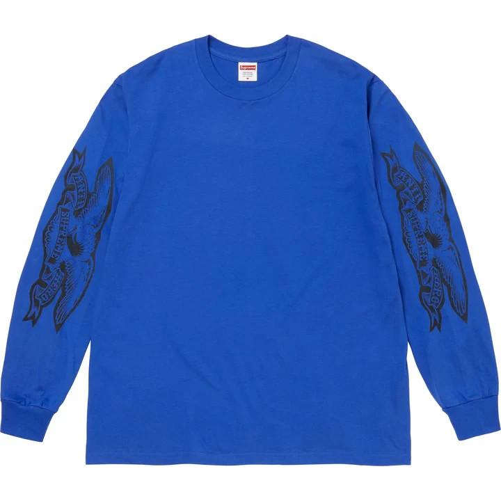 Supreme ANTIHERO Eagle L/S Tee Blue S