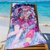VTuber Sakura M-Mi-ko Towel Sports Quick Dry Travel Camping Gear Sandproof Soft Light Large Beach Towel