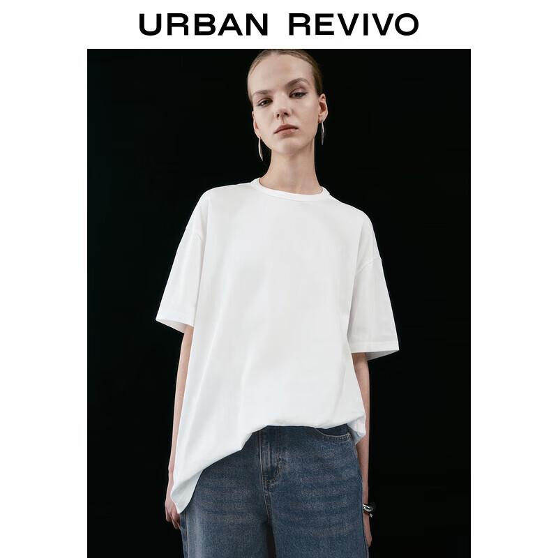 UR2025 Women s Back Cut-out Loose Cotton T-Shirt S