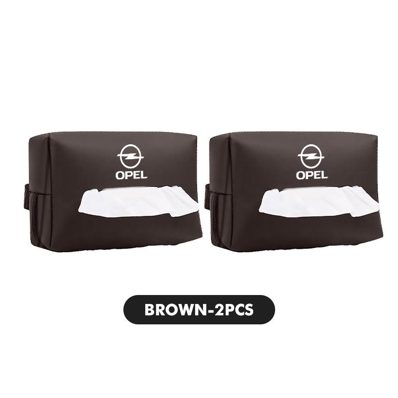 Leather Car Tissue Box Seat Back Paper Towel Storage Bag For Opel ADAM ASTRA J K CORSA E INSIGNIA MOKKA VIVA Meriva mab056