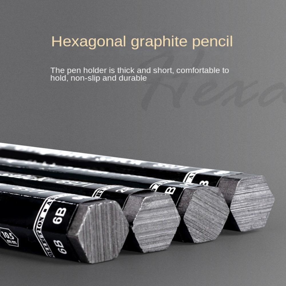 Art Supplies Water Soluble Full Lead Rod Shading Pencils Graphite Stick Pencil Exam Drawing Tool