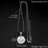 Irregular Wax Seal Flower Pendant Necklace For Women Girls Embossed Floral Stainless Steel Snake Chain Jewelry Minimalist Gift