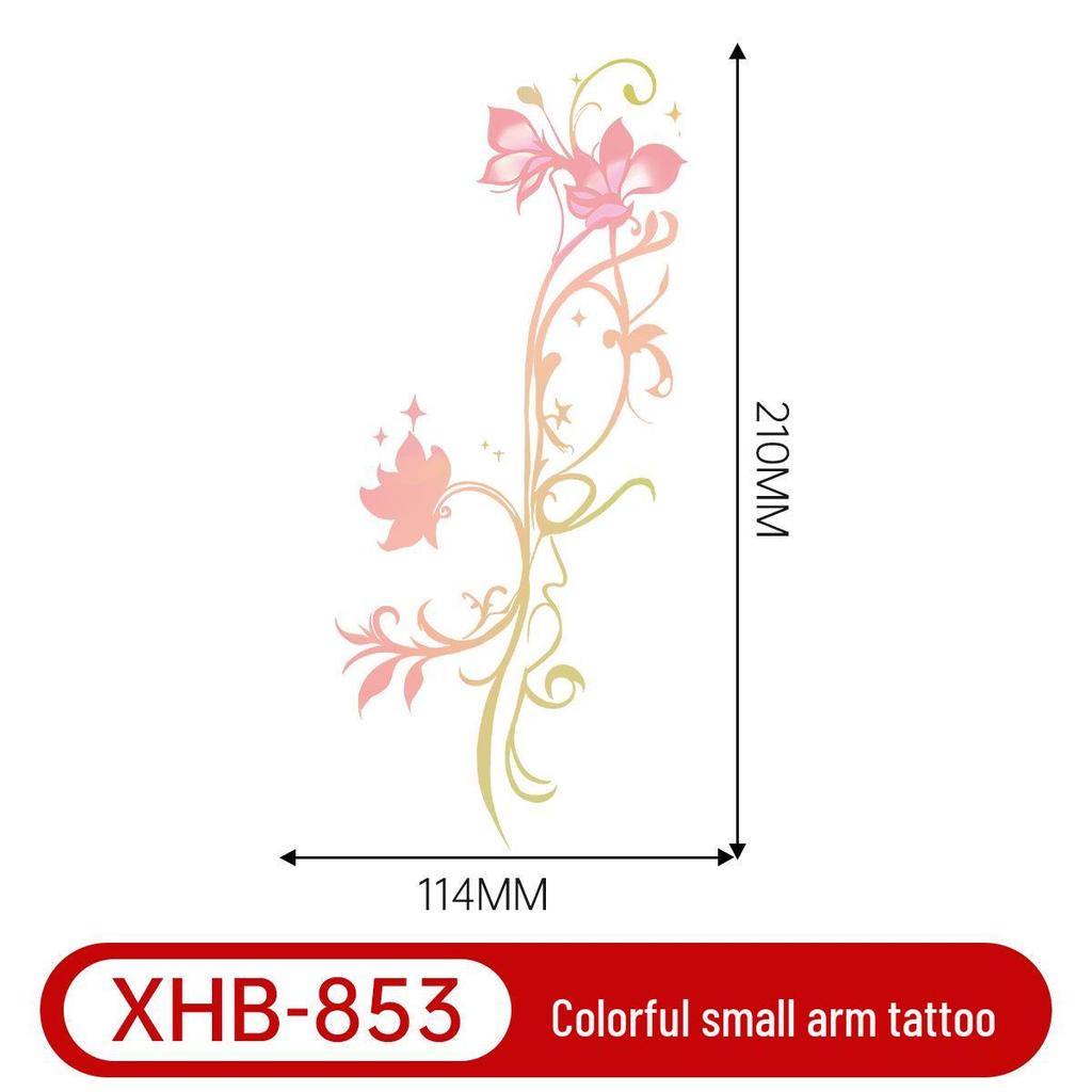 Colorful Butterfly Tattoo: Long-lasting, Waterproof, Semi-permanent Arm Art for a Fresh, Cool Look
