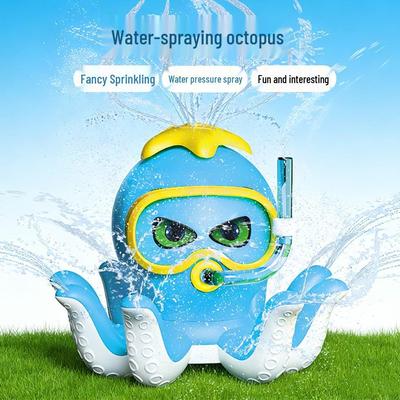 Children's Rotating Octopus Water Sprinkler Play Toy