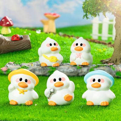 Coole Cartoon Kleine Enten Dekorationen Miniaturfiguren Kreative DIY Heimdekorationszubehör Desktop Ornamente Geschenke