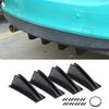 Rear Bumper Spoiler,Rear Bumper Lip ,4 Car Shaker Fin Wing Spoiler | Rear Bumper