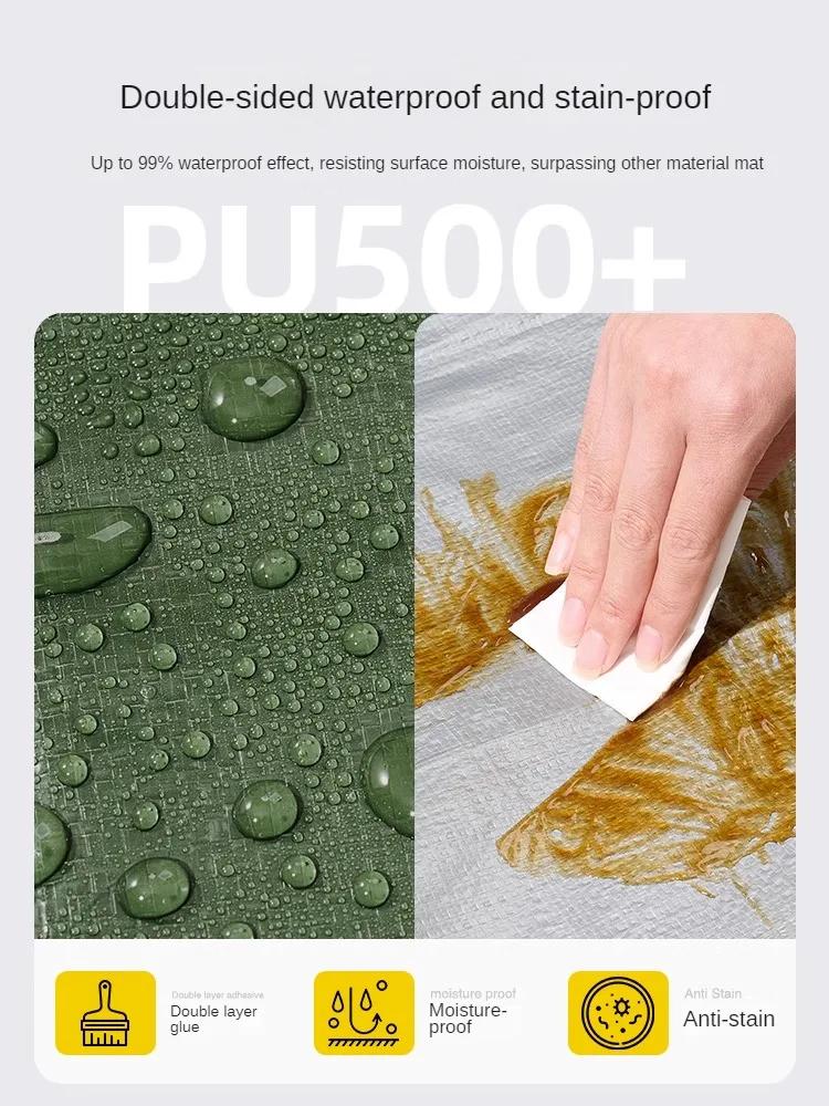Feuchtigkeitsfeste Boden-Campingmatte für den Außenbereich, dick, für Picknick, Strand, unter dem Zelt, wasserdichte Matte, tragbare Bodentuchausrüstung