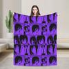 Reze Anime Girl Blankets C-Chainsaws Plush Vintage Warm Throw Blanket for Chair Covering Sofa Autumn/Winter