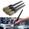 Natural Boar Hair Car Detailing Brush Set Soft Bristle Car Cleaning Brush Kits Auto Tire Wheel Wash Exterior Accessories