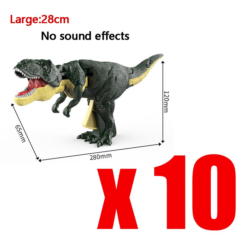 Children Decompression Dinosaur Toy with Sound Hand-operated Telescopic Swing ZaZa Dinosaur Fidget Toy for Kids Xmas Gift