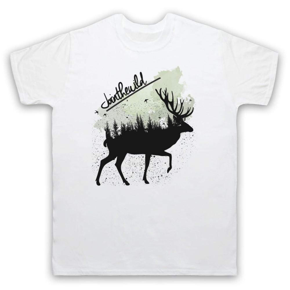 

Join The Wild Deer Graffiti Style Wildlife Love Nature Mens And Womens T-Shirt 4XL
