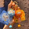 Adorable Coco Cat Daruma Keychain Cute Alloy Pvc Charm For Car Backpack Lovers
