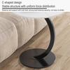 Round Side Table Modern Couch Sofa Bed Small C-Shaped End Table Office Living Room Bedroom Bedside Coffee Desk Multifunctional Nightstand
